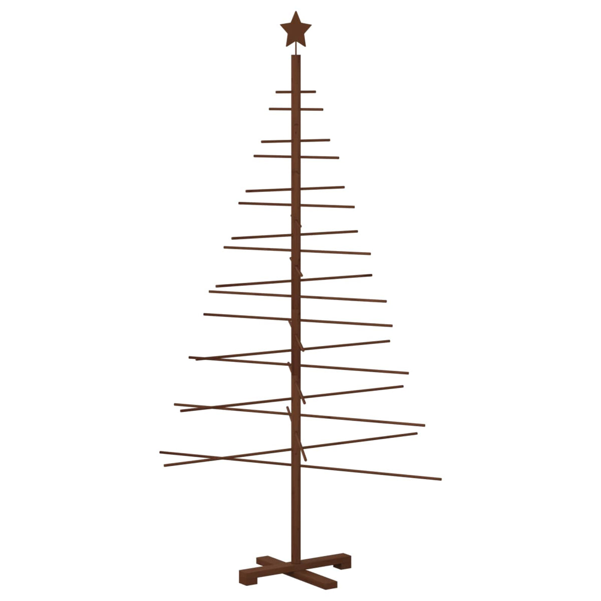 vidaXL Drewniana choinka 180 cm Bambus i lite drewno sosnowe