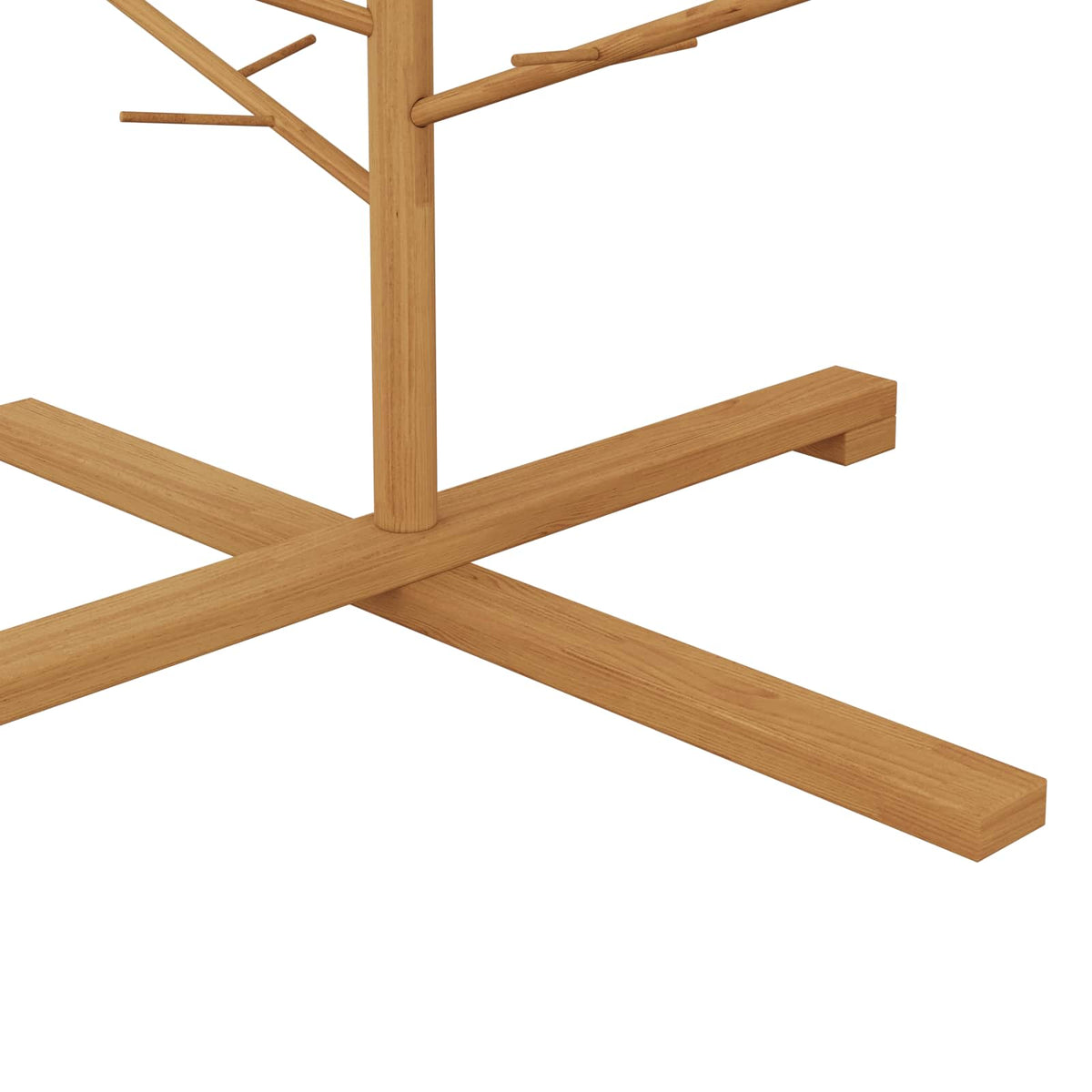 vidaXL Drewniana choinka 240 cm Bambus i lite drewno sosnowe brązowy