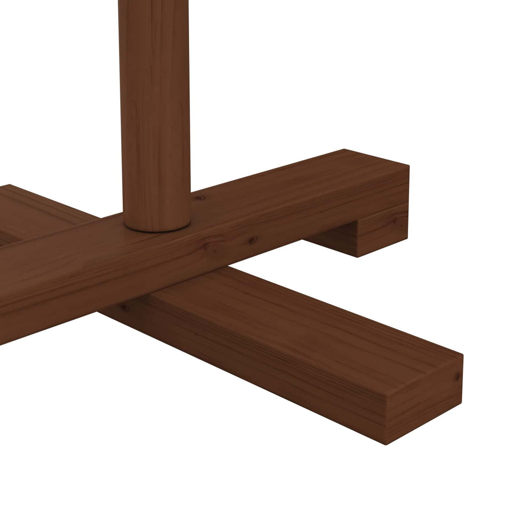 vidaXL Drewniana choinka 75 cm Bambus i lite drewno sosnowe
