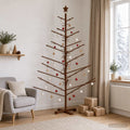 vidaXL Drewniana choinka 180 cm Bambus i lite drewno sosnowe