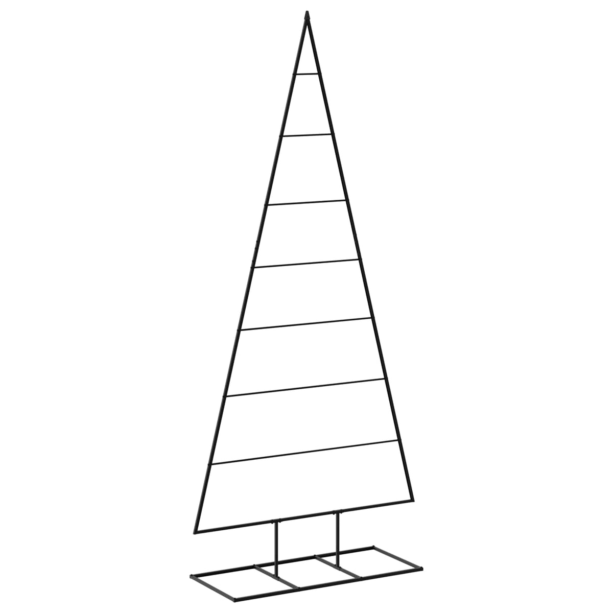 vidaXL Metalowa choinka świąteczna KUOPIO 210 cm Metal Czarny