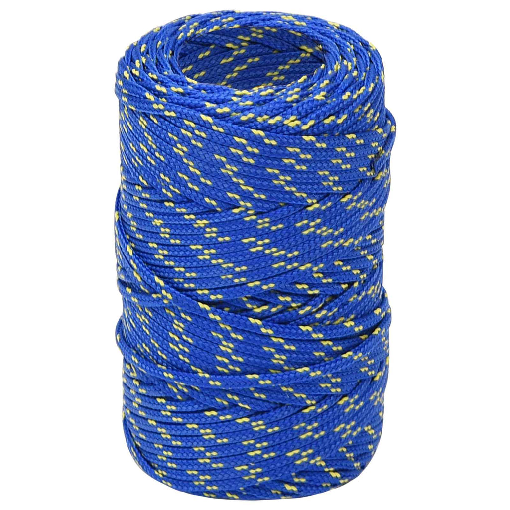 vidaXL Wielofunkcyjna lina gospodarcza 2 mm 250 m niebieski PP