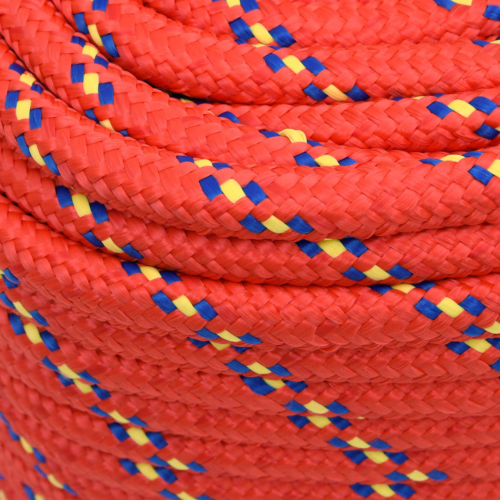 vidaXL Wielofunkcyjna lina gospodarcza 18 mm 25 m czerwony PP
