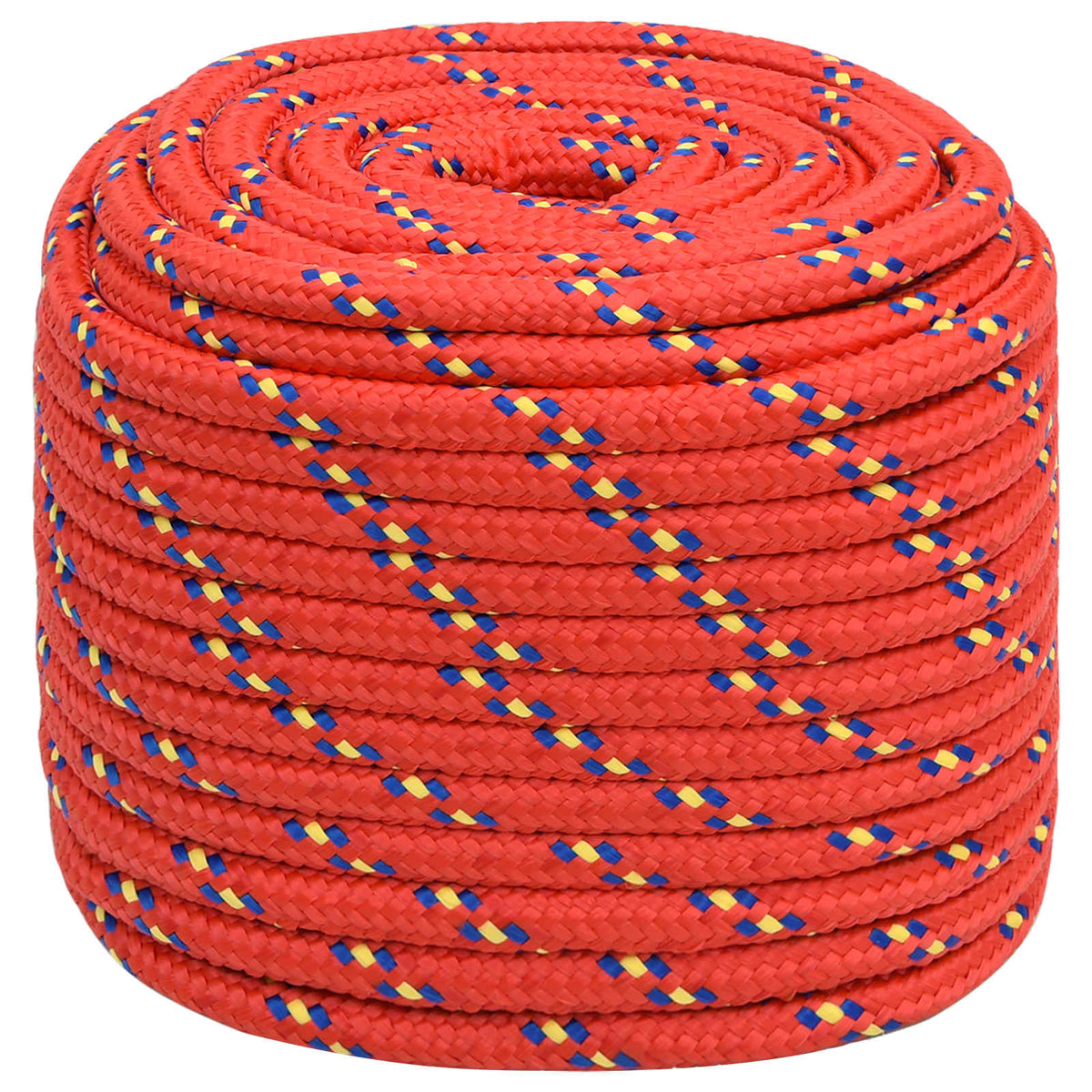 vidaXL Wielofunkcyjna lina gospodarcza 18 mm 25 m czerwony PP