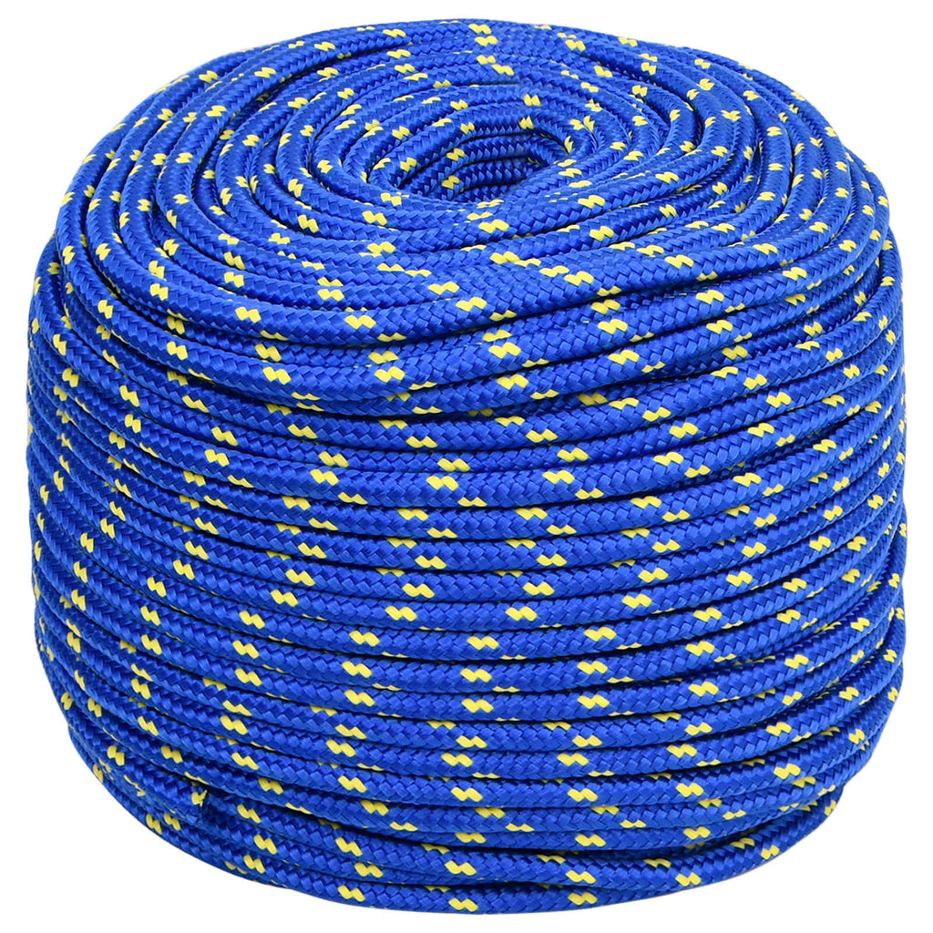 vidaXL Wielofunkcyjna lina gospodarcza 6 mm 250 m niebieski PP