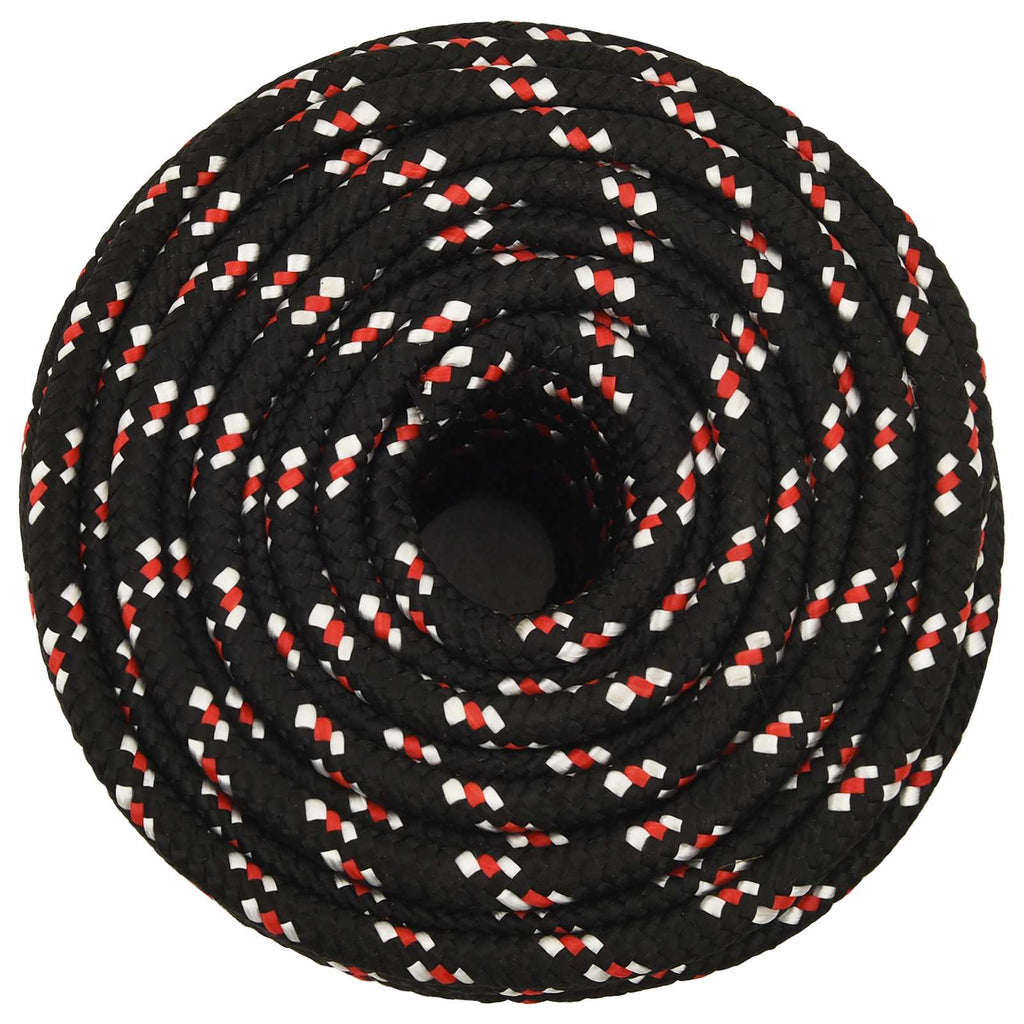 vidaXL Wielofunkcyjna lina gospodarcza 14 mm 100 m Czarny i czerwony