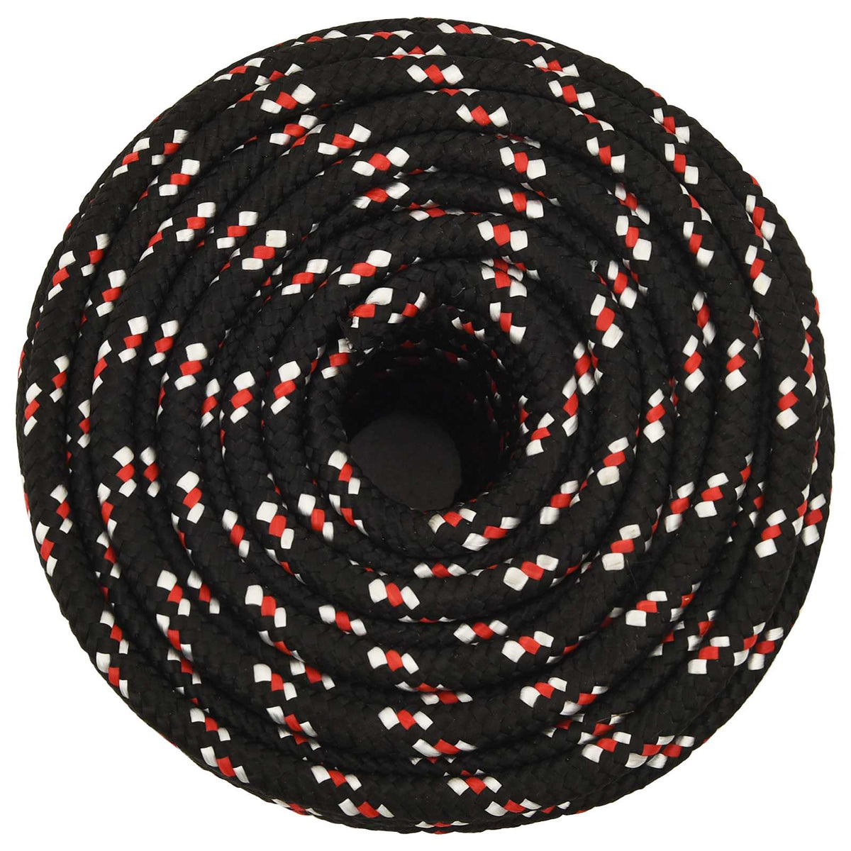 vidaXL Wielofunkcyjna lina gospodarcza 14 mm 100 m Czarny i czerwony