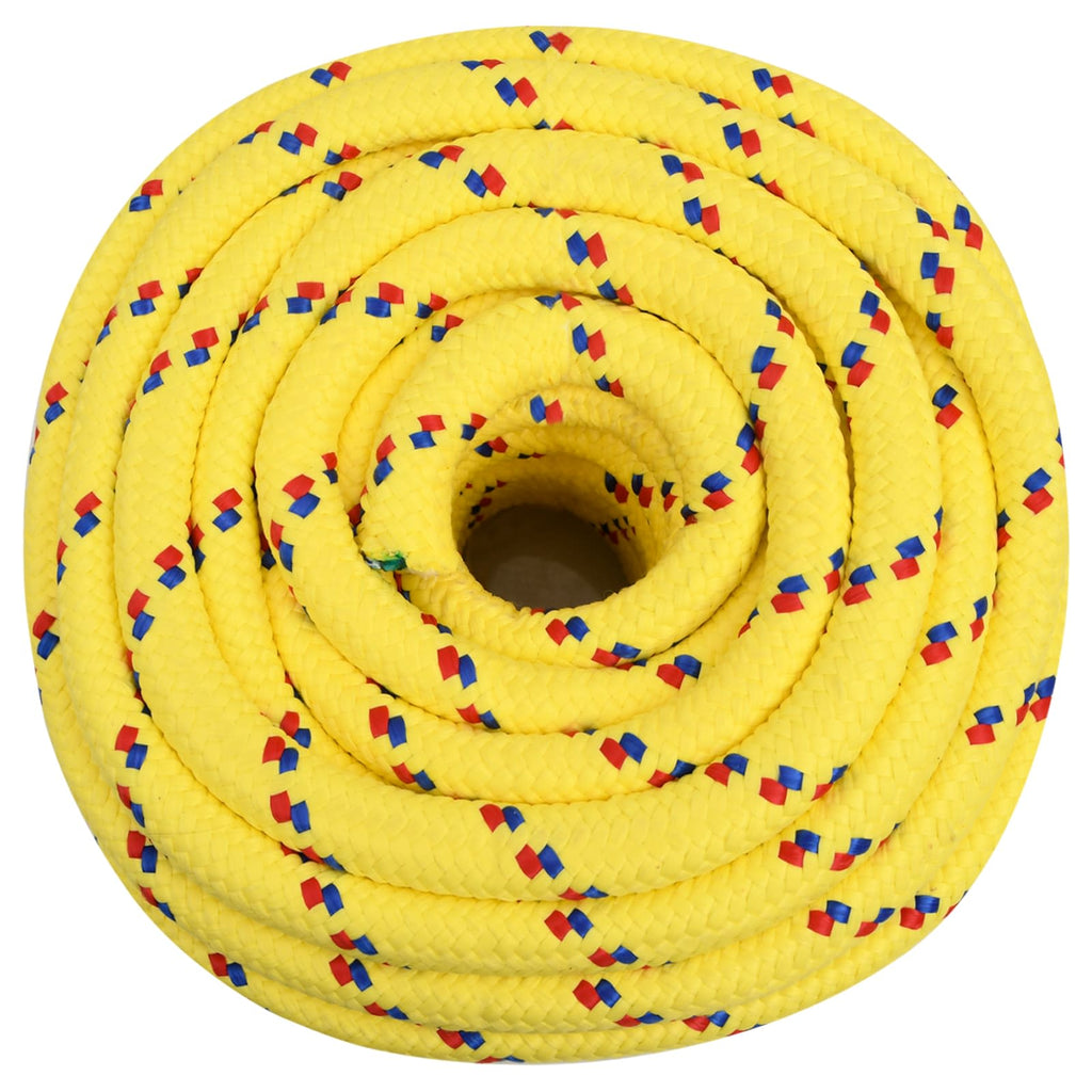 vidaXL Wielofunkcyjna lina gospodarcza 20 mm 100 m żółty PP