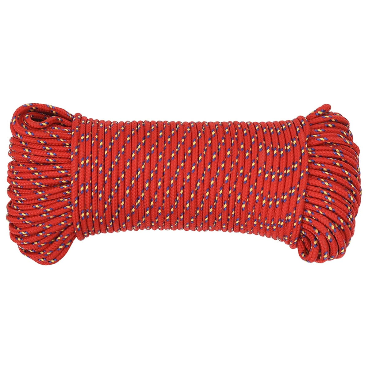 vidaXL Wielofunkcyjna lina gospodarcza 4 mm 50 m czerwony PP