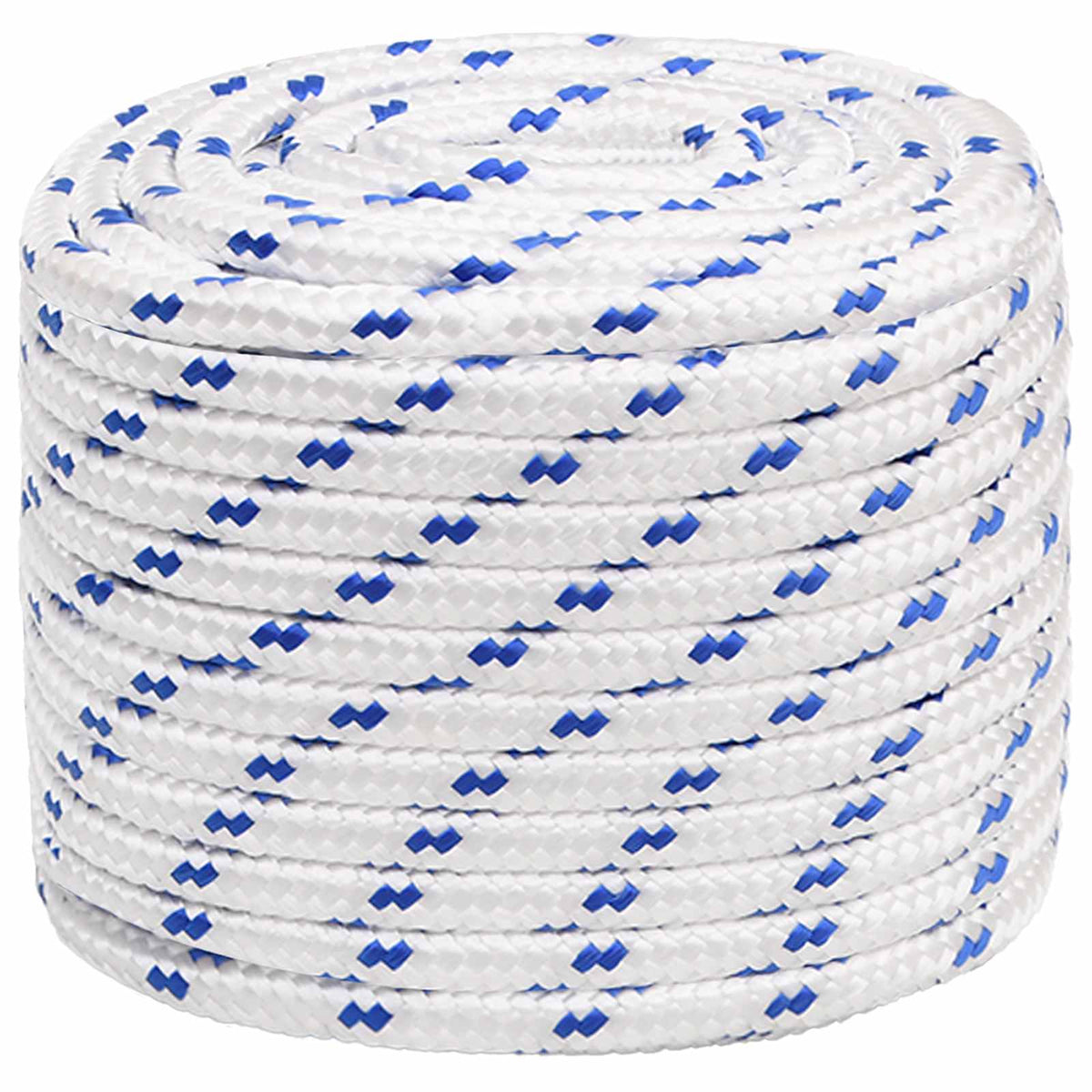 vidaXL Wielofunkcyjna lina gospodarcza 18 mm 25 m Biały i niebieski PP