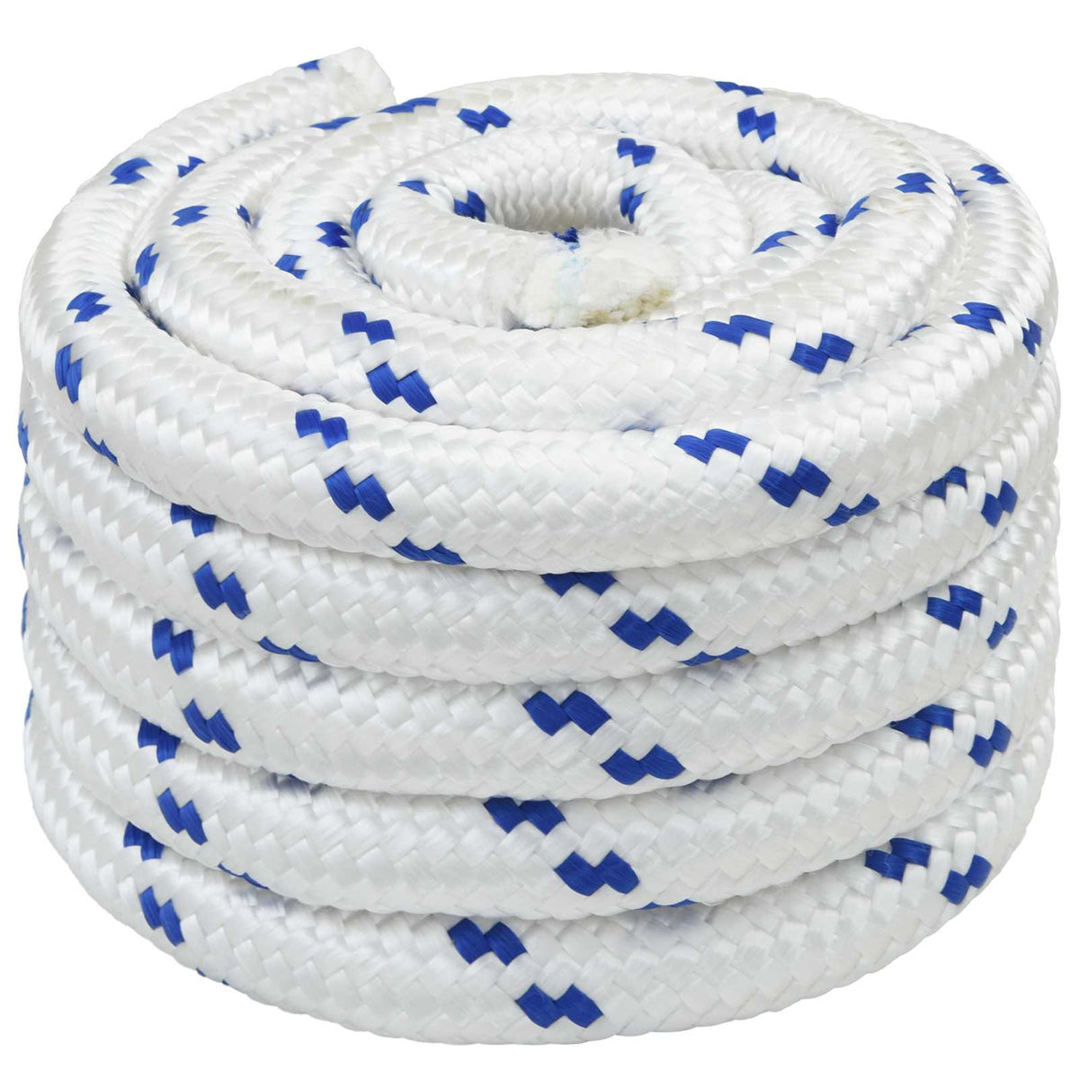 vidaXL Wielofunkcyjna lina gospodarcza 30 mm 25 m Biały i niebieski PP