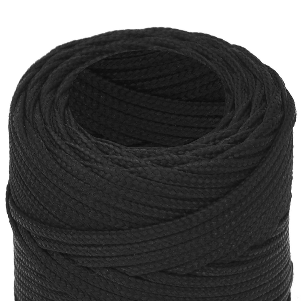 vidaXL Wielofunkcyjna lina gospodarcza 2 mm 100 m Czarny PP
