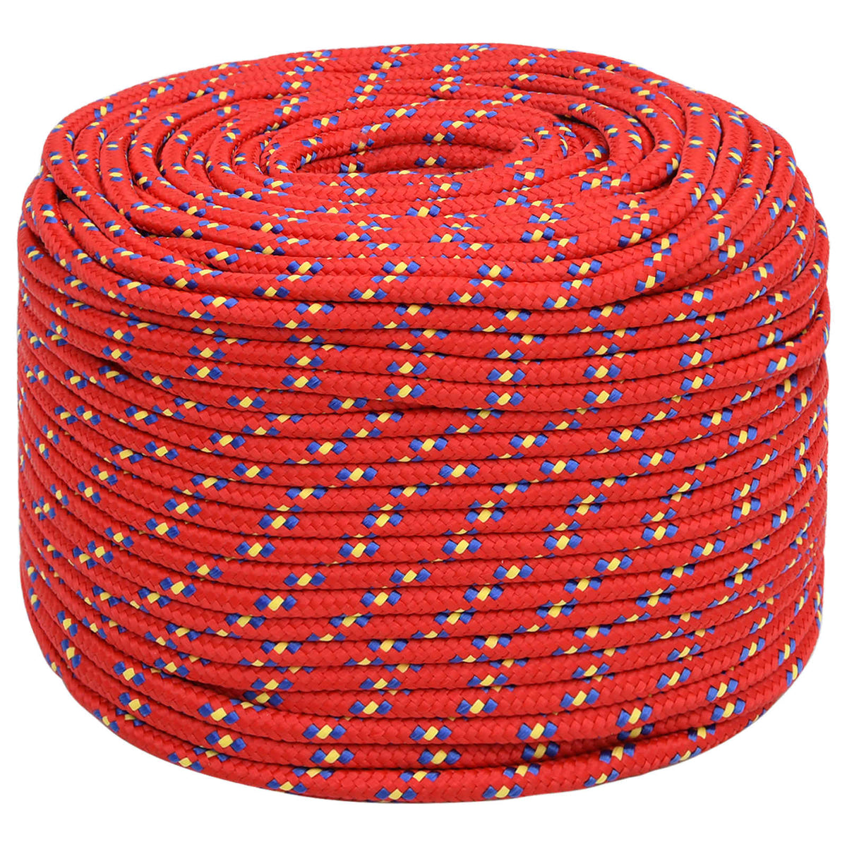 vidaXL Wielofunkcyjna lina gospodarcza 10 mm 100 m czerwony PP