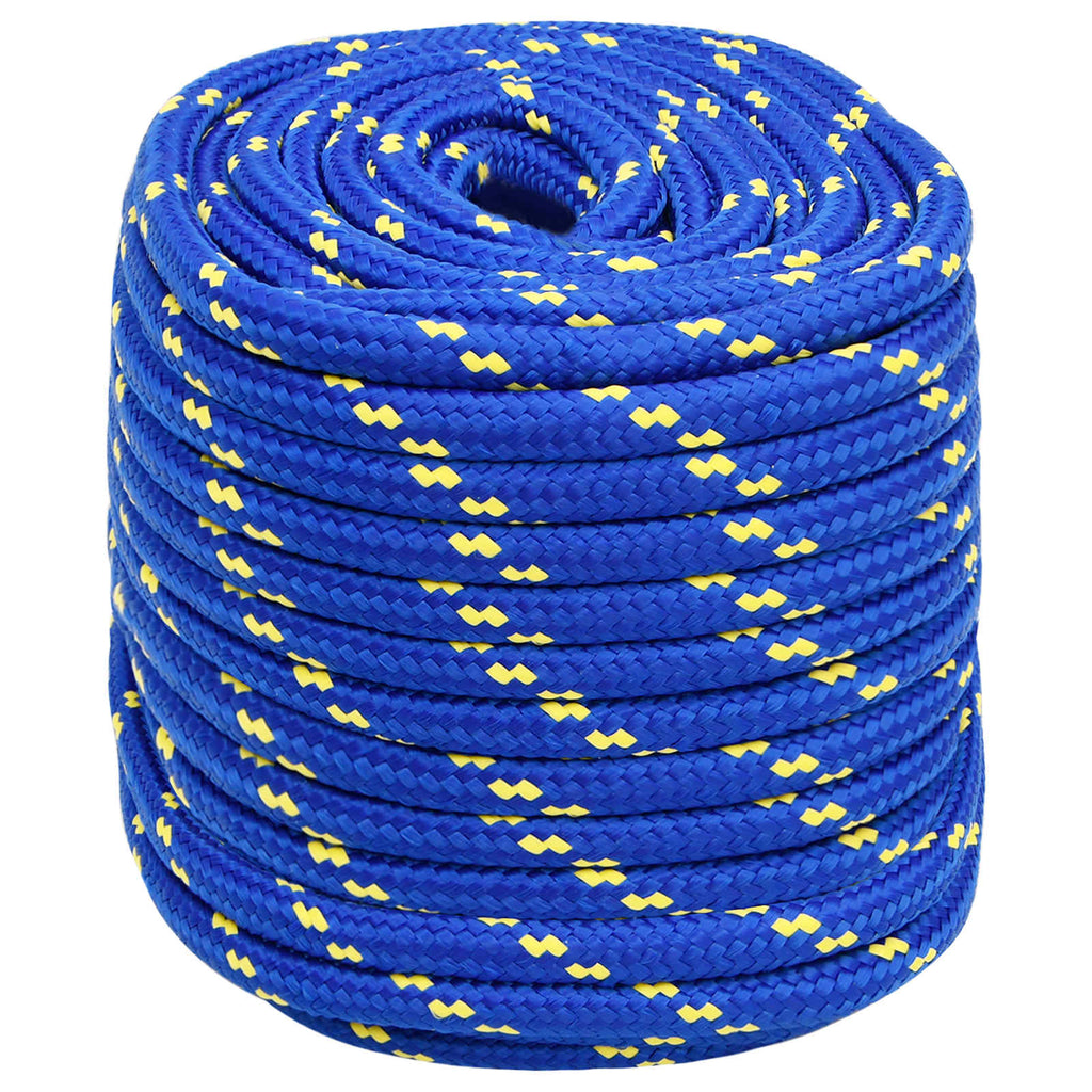vidaXL Wielofunkcyjna lina gospodarcza 18 mm 100 m niebieski PP