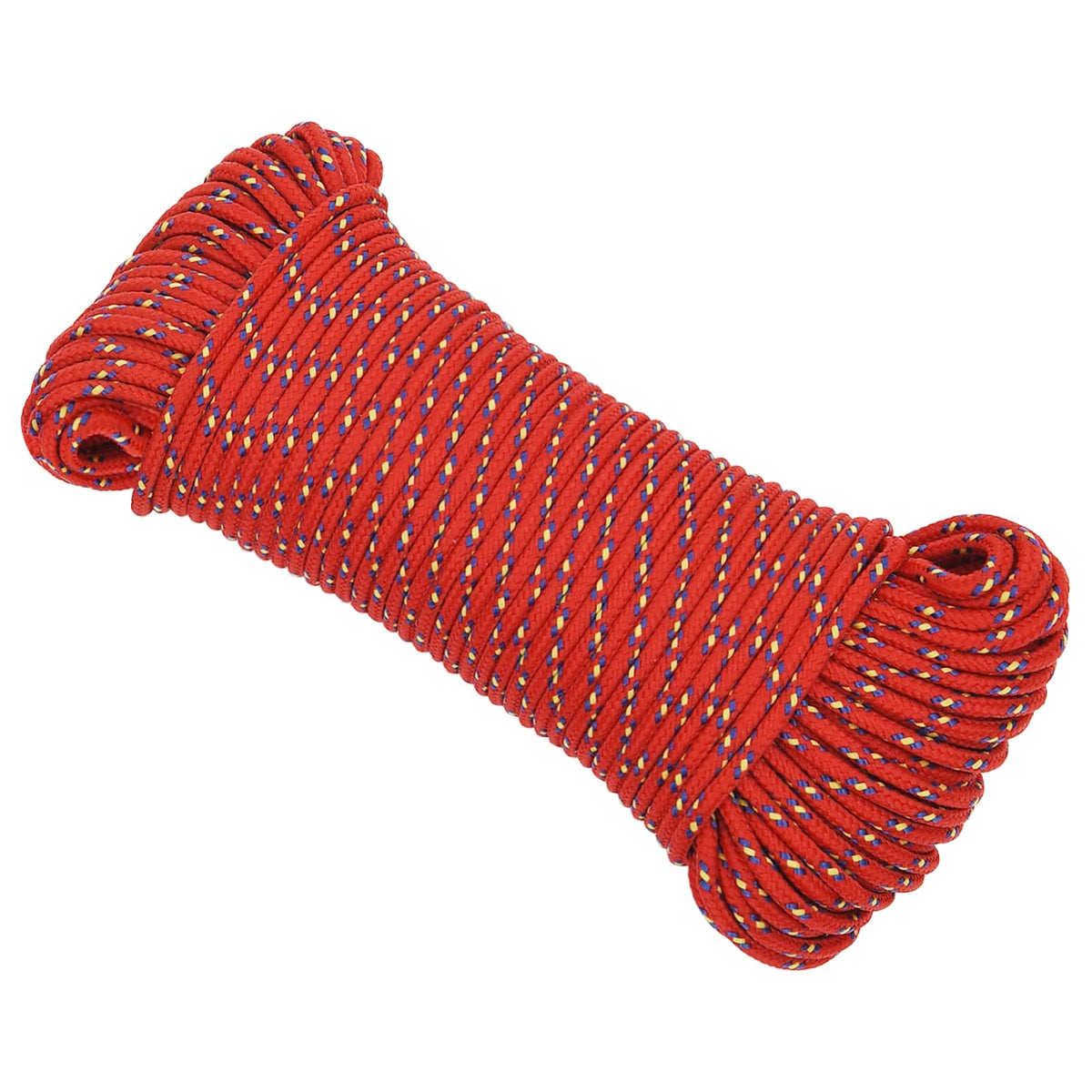vidaXL Wielofunkcyjna lina gospodarcza 4 mm 25 m czerwony PP