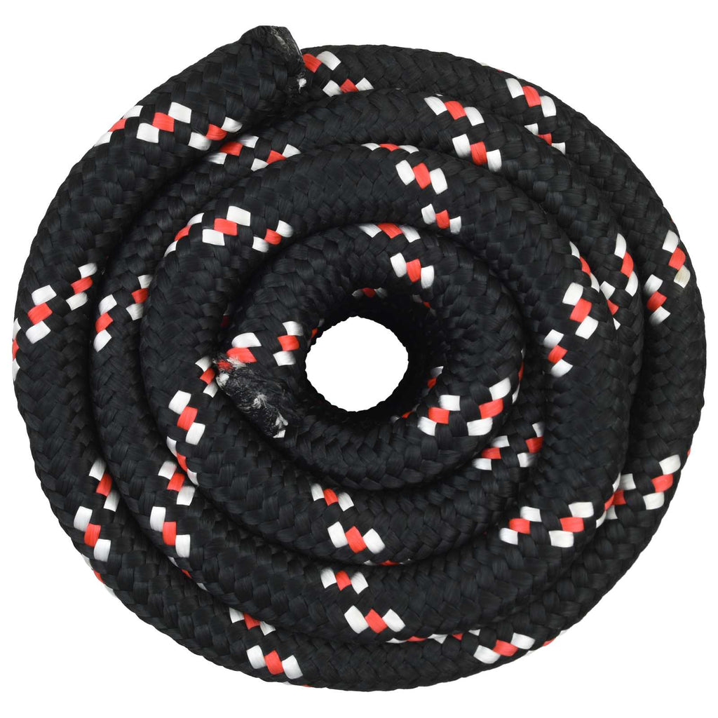vidaXL Wielofunkcyjna lina gospodarcza 30 mm 25 m Czarny i czerwony PP