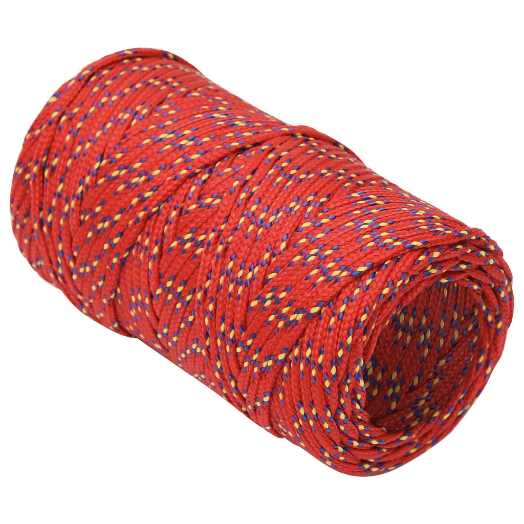 vidaXL Wielofunkcyjna lina gospodarcza 2 mm 100 m czerwony PP