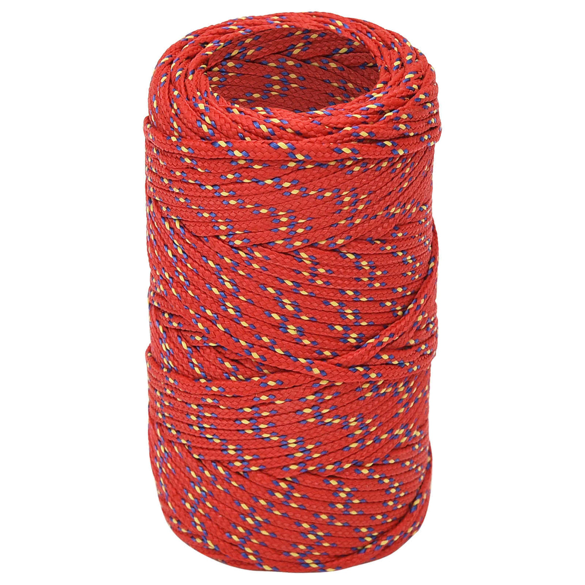 vidaXL Wielofunkcyjna lina gospodarcza 2 mm 100 m czerwony PP