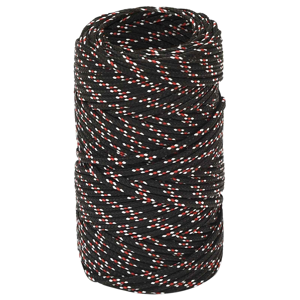 vidaXL Wielofunkcyjna lina gospodarcza 2 mm 250 m Czarny i czerwony PP