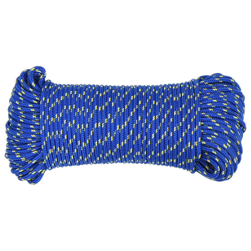 vidaXL Wielofunkcyjna lina gospodarcza 4 mm 100 m niebieski PP