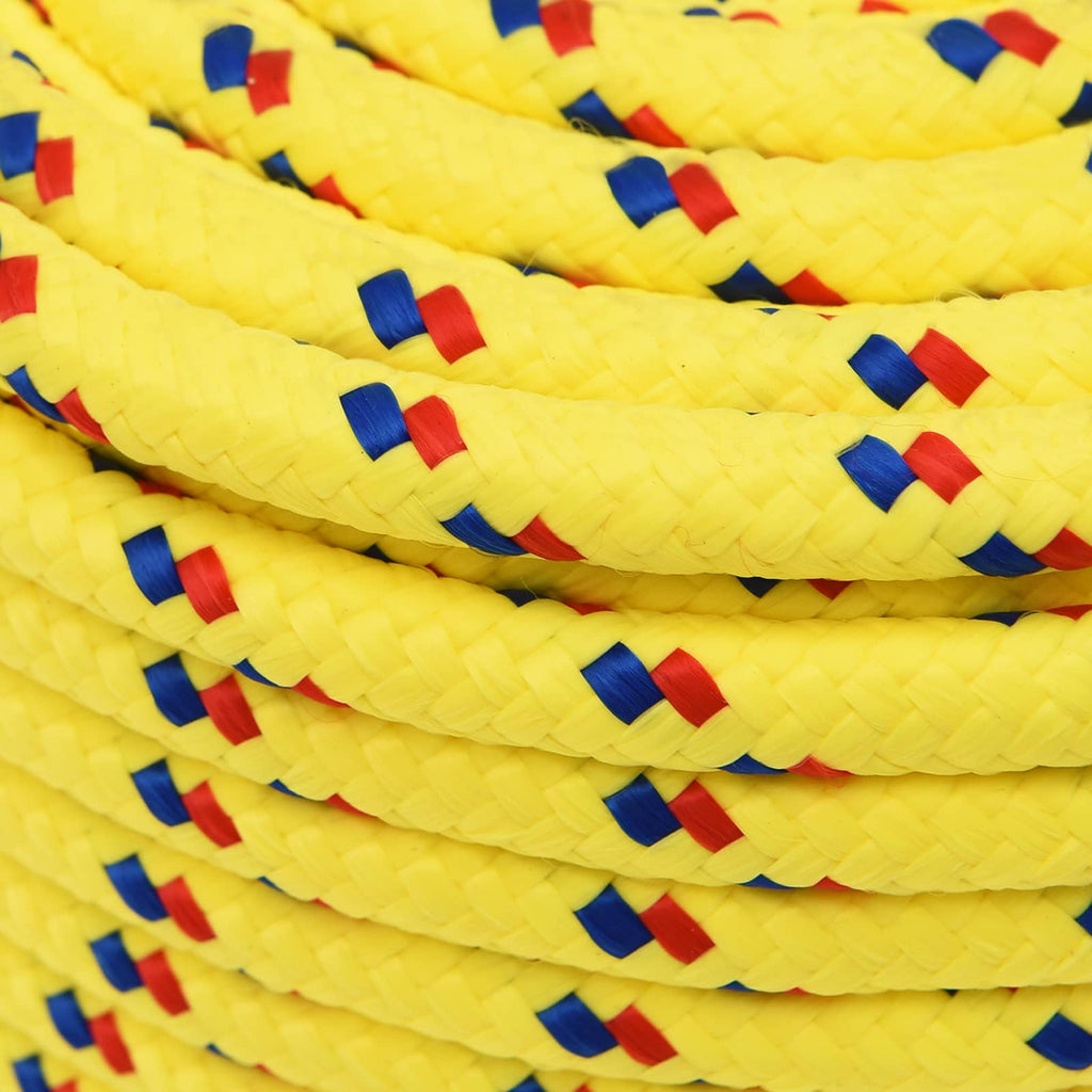 vidaXL Wielofunkcyjna lina gospodarcza 14 mm 50 m żółty PP