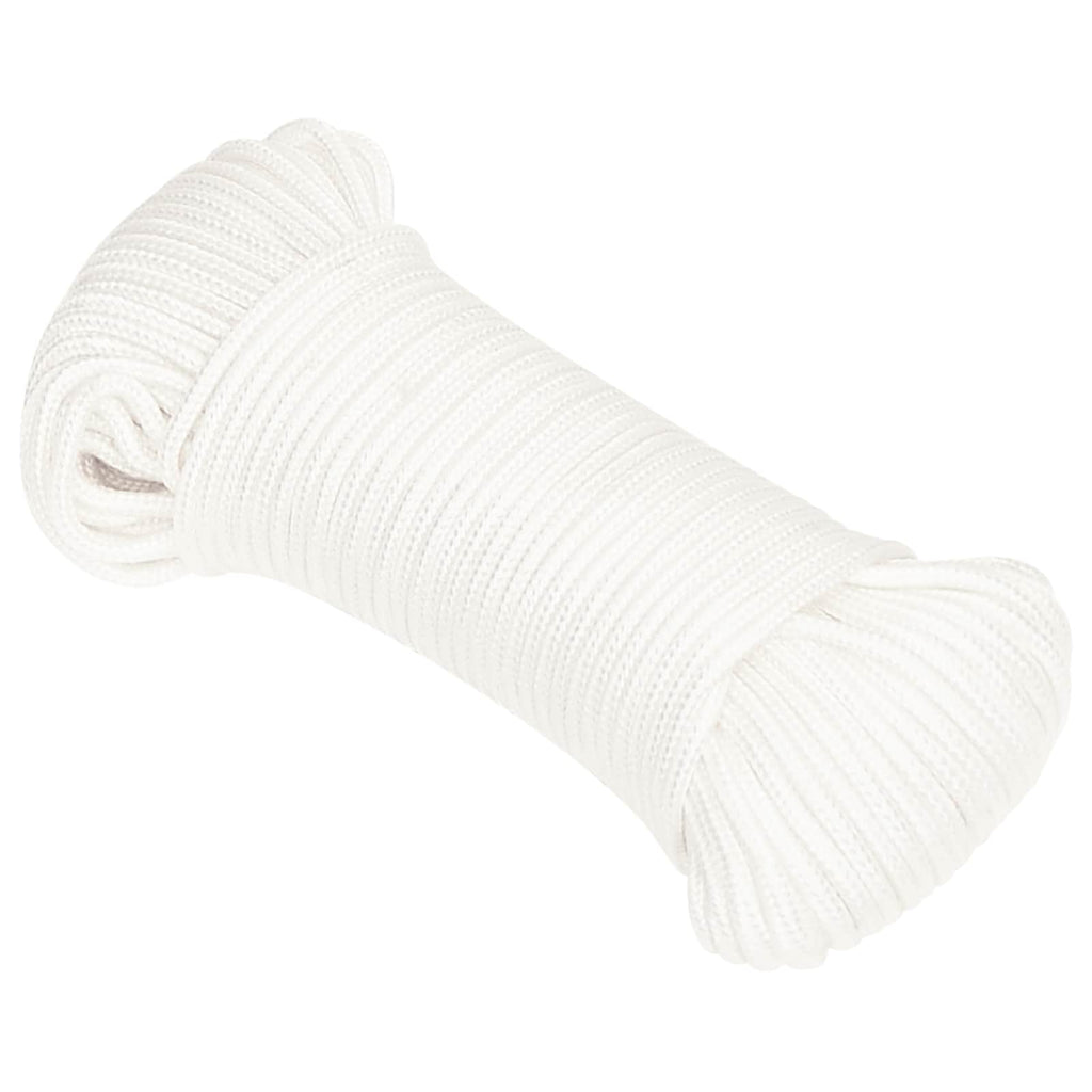 vidaXL Wielofunkcyjna lina gospodarcza 4 mm 25 m Biały PP