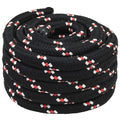 vidaXL Wielofunkcyjna lina gospodarcza 40 mm 25 m Czarny i czerwony PP