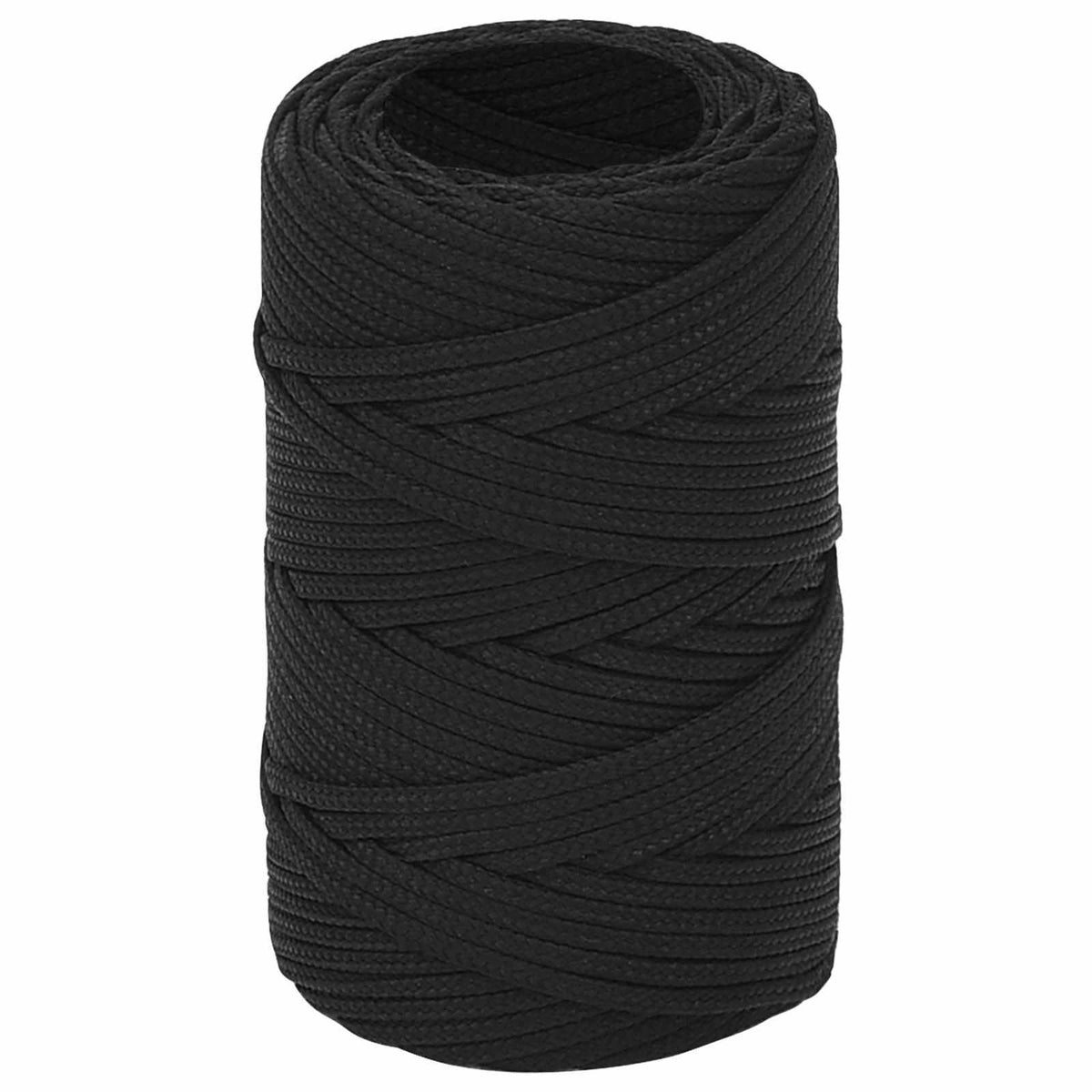 vidaXL Wielofunkcyjna lina gospodarcza 2 mm 25 m Czarny PP