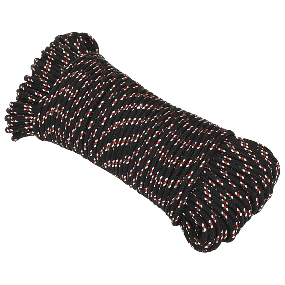 vidaXL Wielofunkcyjna lina gospodarcza 3 mm 250 m Czarny i czerwony PP