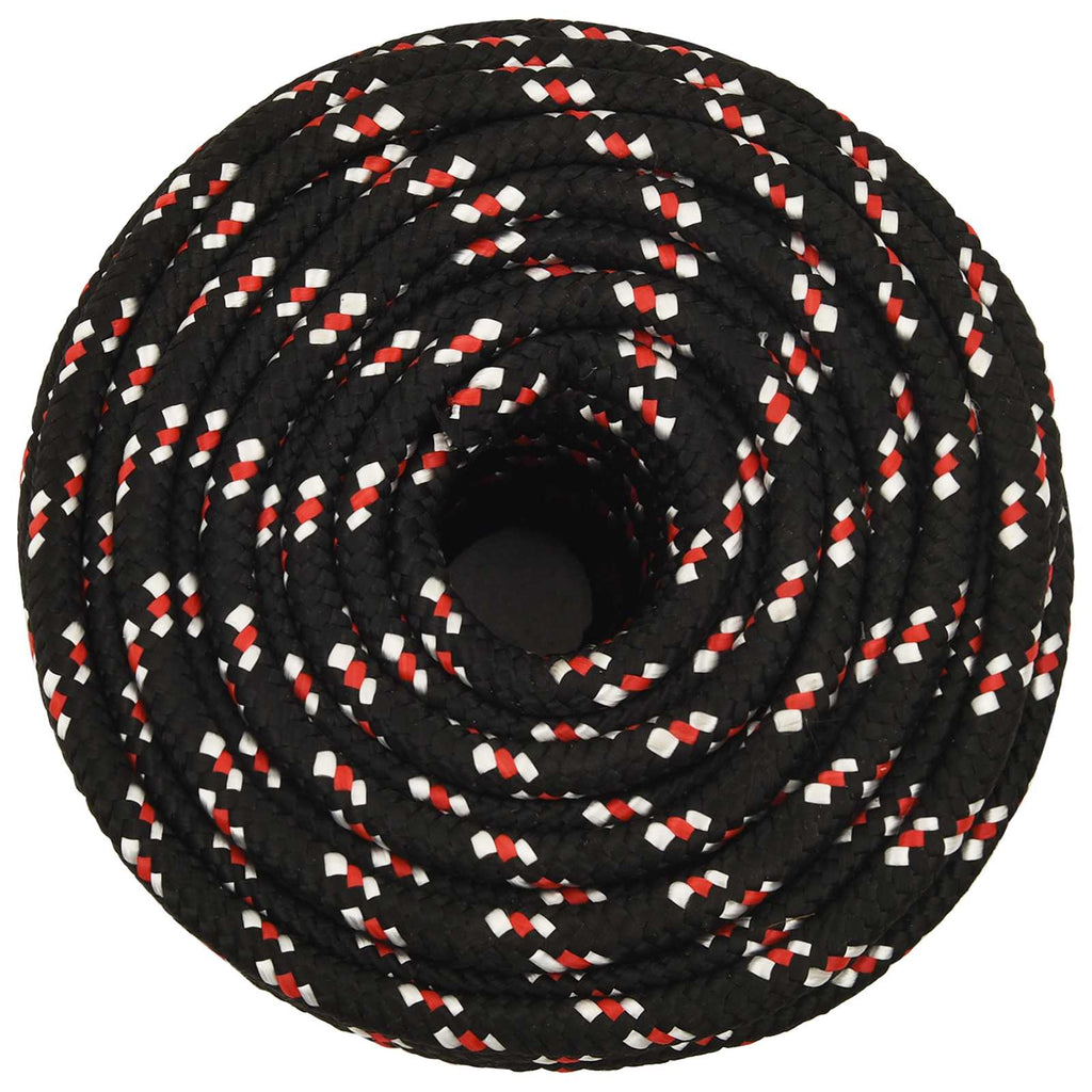 vidaXL Wielofunkcyjna lina gospodarcza 12 mm 100 m Czarny i czerwony