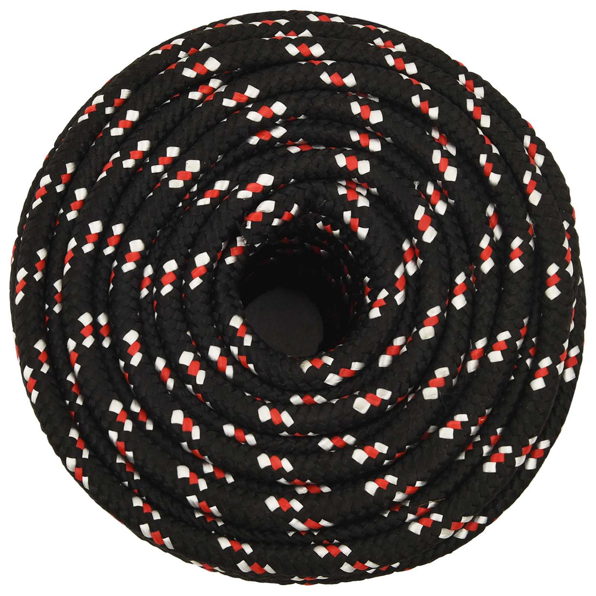 vidaXL Wielofunkcyjna lina gospodarcza 12 mm 100 m Czarny i czerwony
