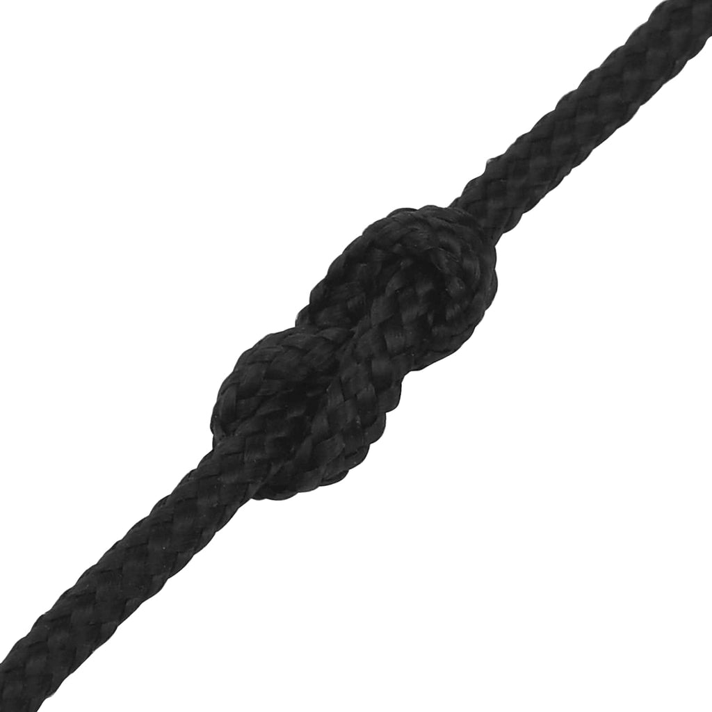 vidaXL Wielofunkcyjna lina gospodarcza 2 mm 250 m Czarny PP