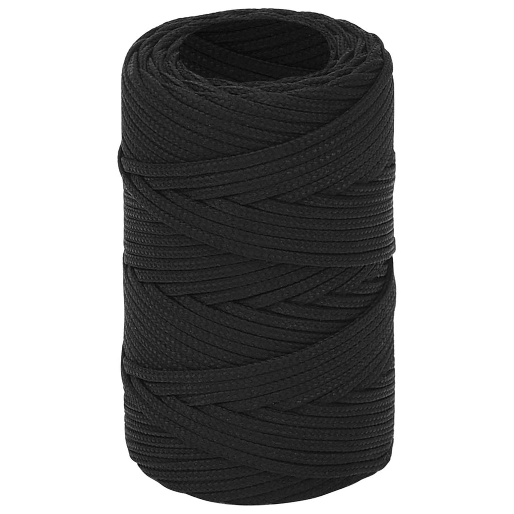 vidaXL Wielofunkcyjna lina gospodarcza 2 mm 250 m Czarny PP
