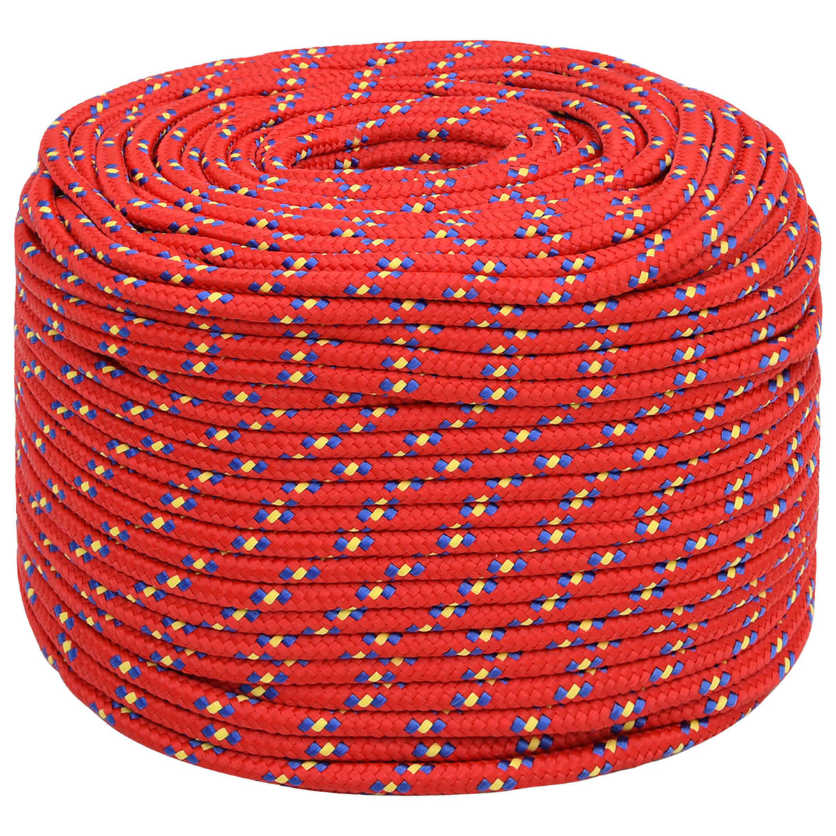 vidaXL Wielofunkcyjna lina gospodarcza 8 mm 25 m czerwony PP