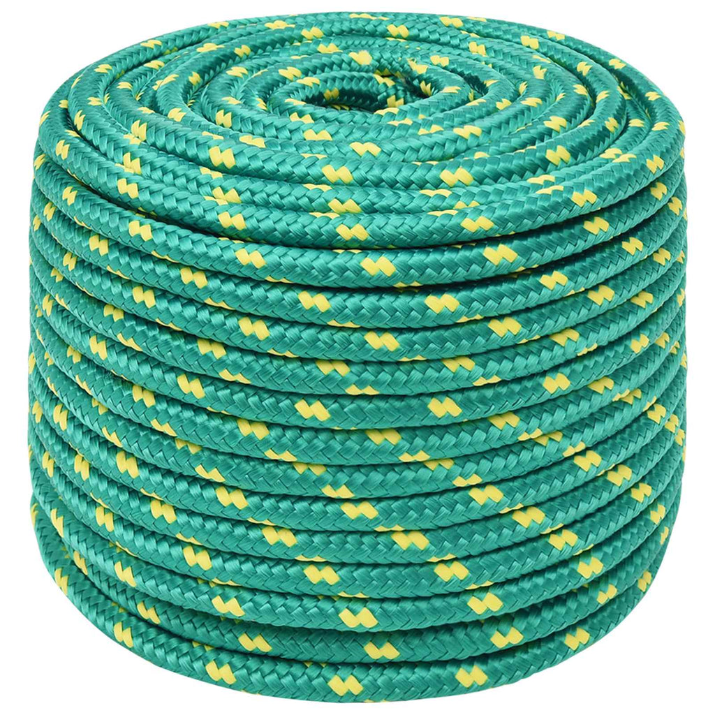 vidaXL Wielofunkcyjna lina gospodarcza 12 mm 100 m zielony PP