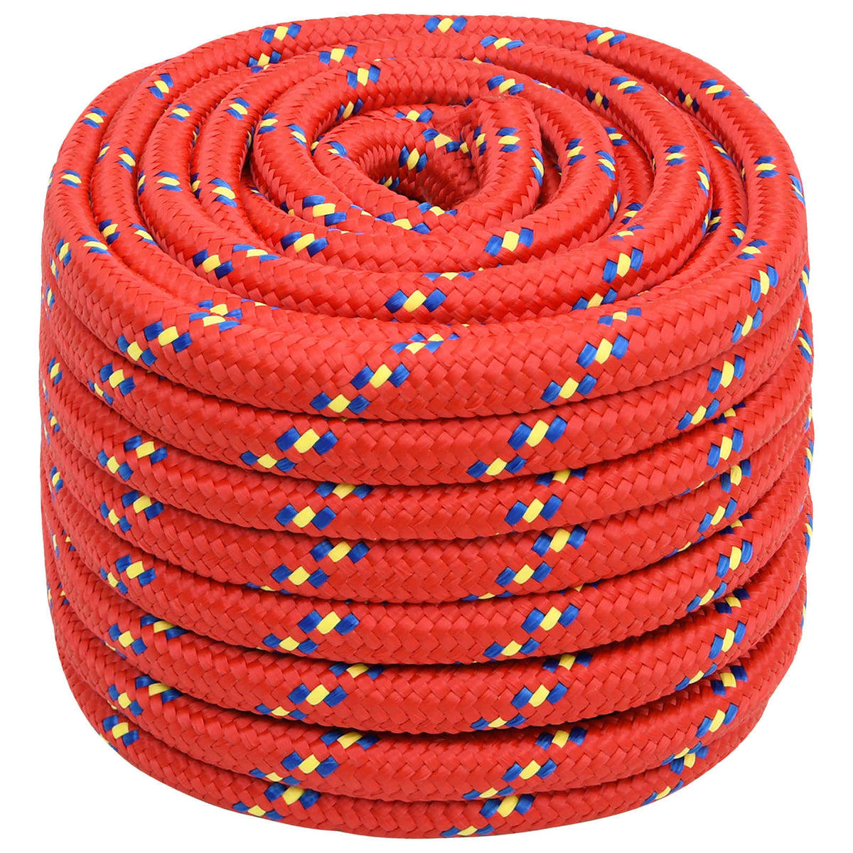 vidaXL Wielofunkcyjna lina gospodarcza 20 mm 100 m czerwony PP