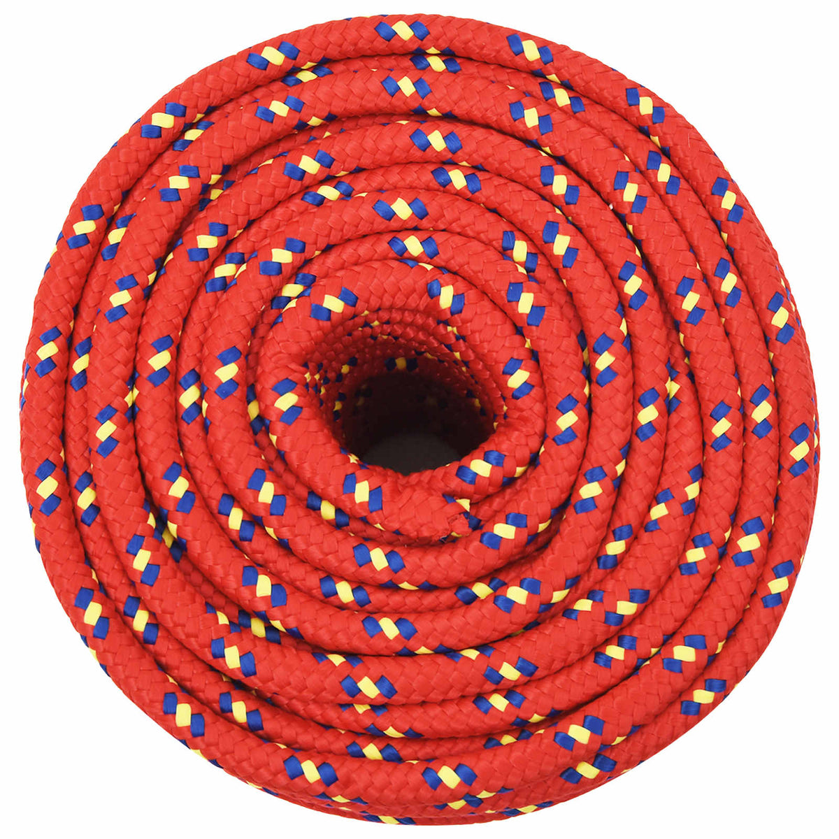 vidaXL Wielofunkcyjna lina gospodarcza 14 mm 25 m czerwony PP