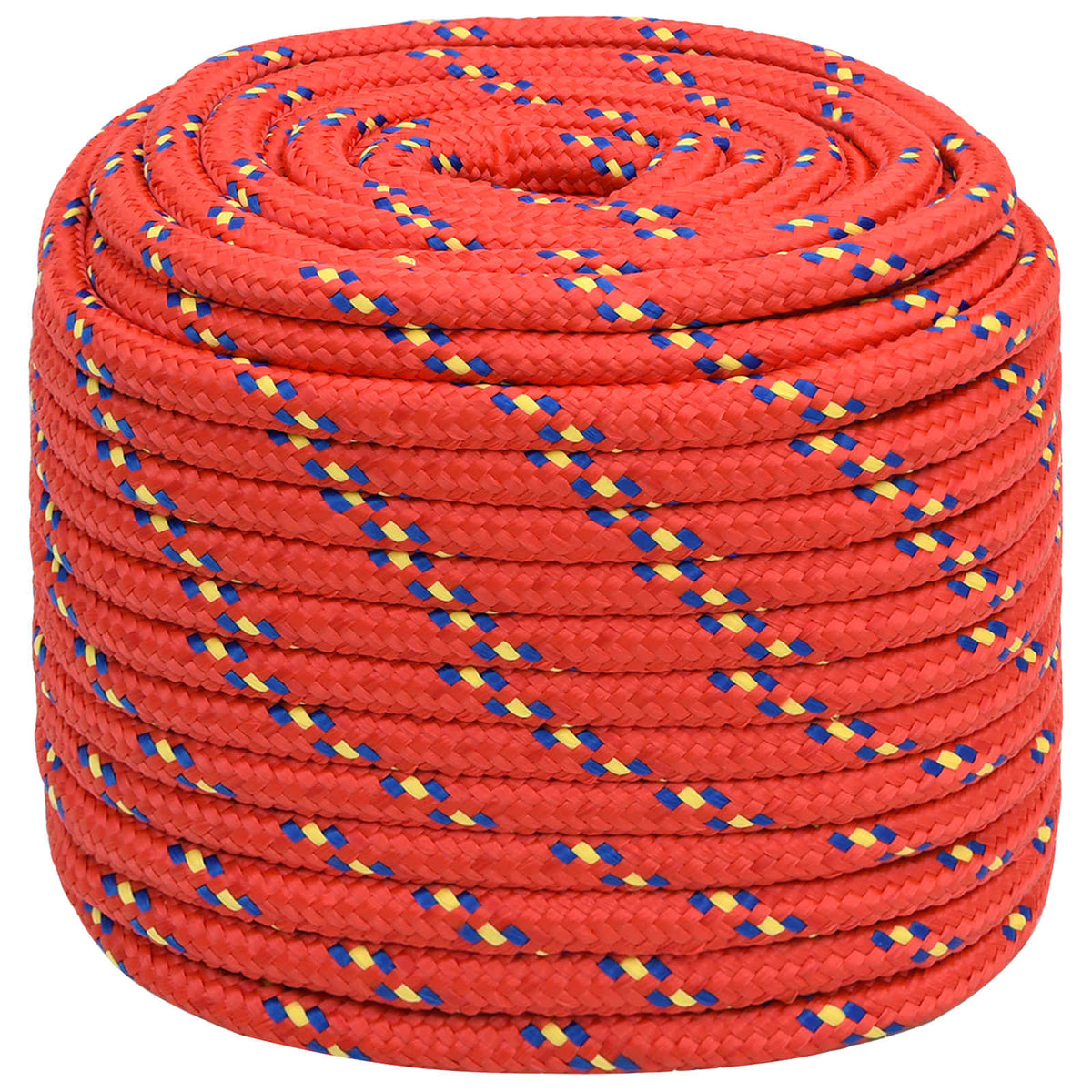 vidaXL Wielofunkcyjna lina gospodarcza 18 mm 100 m czerwony PP