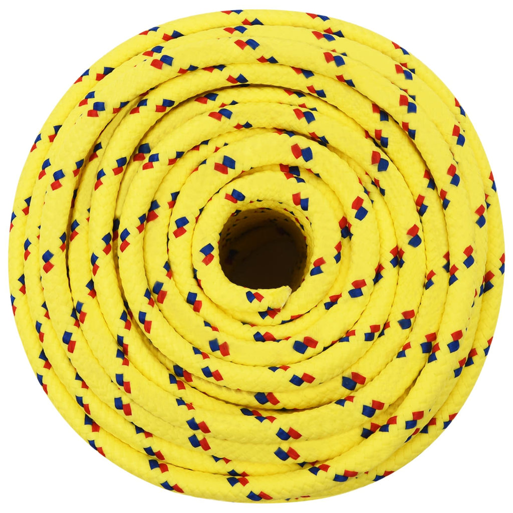 vidaXL Wielofunkcyjna lina gospodarcza 12 mm 100 m żółty PP