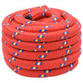 vidaXL Wielofunkcyjna lina gospodarcza 60 mm 10 m czerwony PP