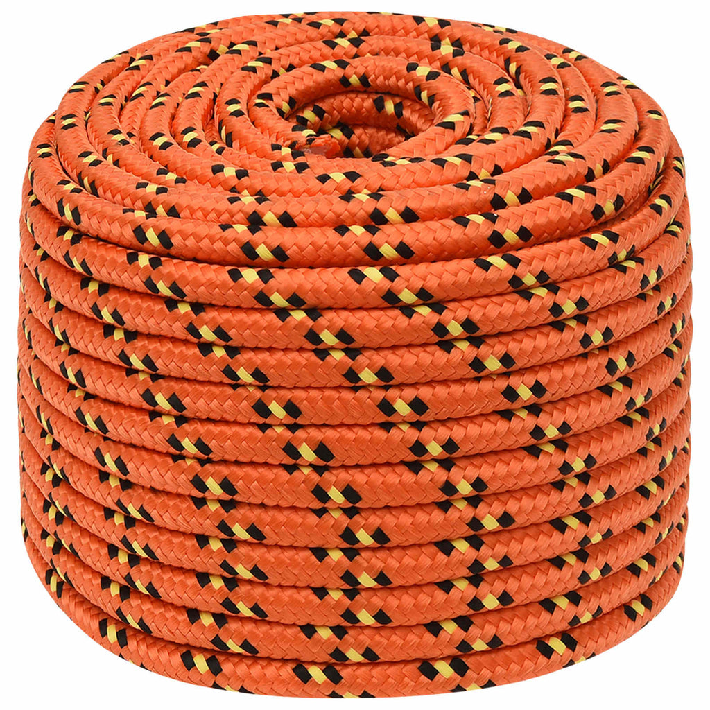 vidaXL Wielofunkcyjna lina gospodarcza 14 mm 25 m pomarańczowy PP