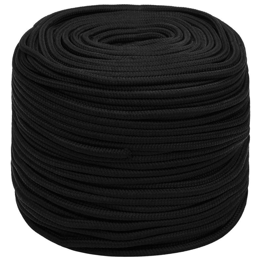 vidaXL Wielofunkcyjna lina gospodarcza 8 mm 100 m Czarny Poliester