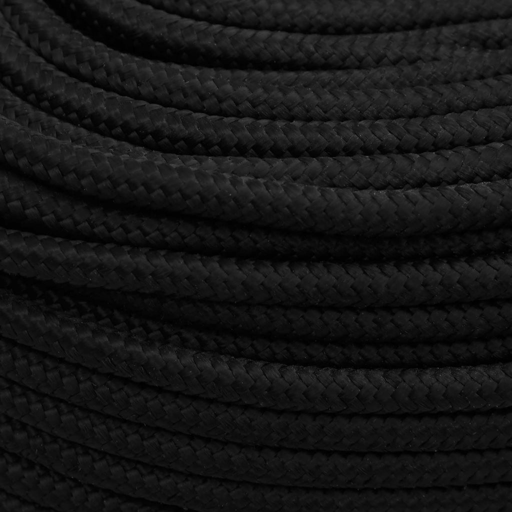 vidaXL Wielofunkcyjna lina gospodarcza 10 mm 25 m Czarny Poliester