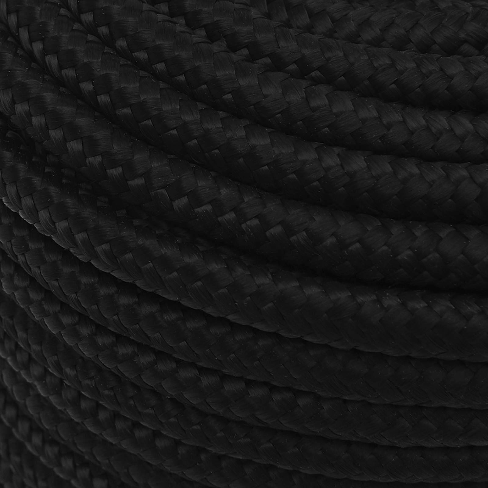 vidaXL Wielofunkcyjna lina gospodarcza 12 mm 100 m Czarny Poliester