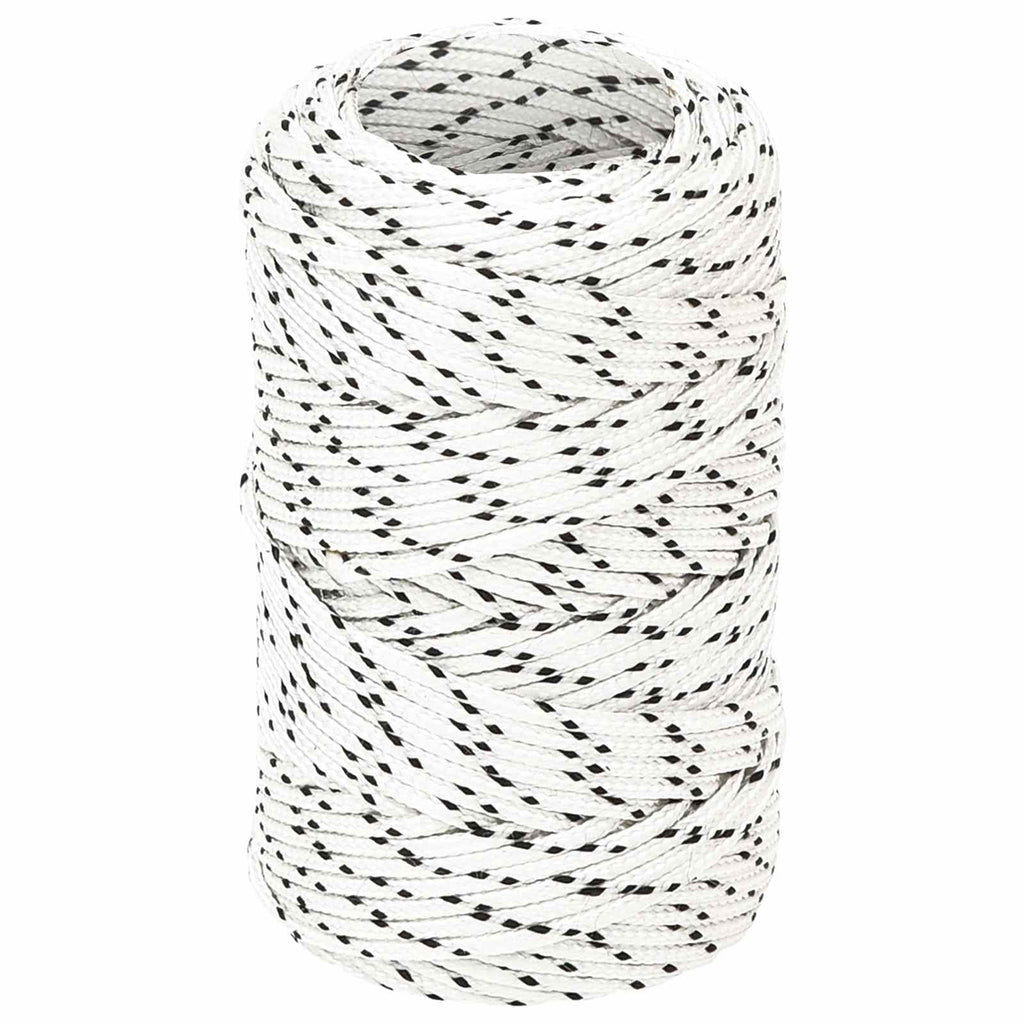 vidaXL Wielofunkcyjna lina gospodarcza 2 mm 50 m Biały Poliester