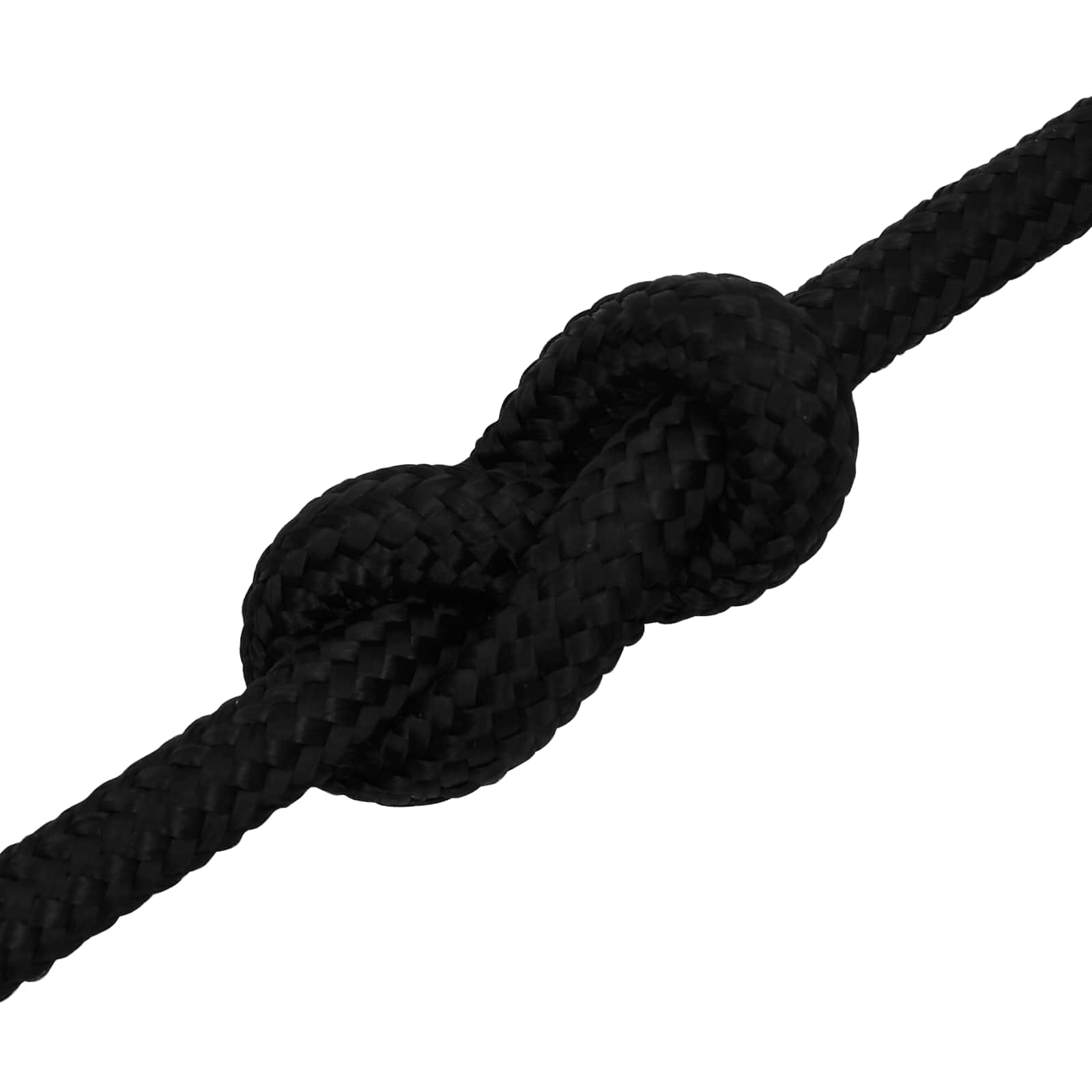 vidaXL Wielofunkcyjna lina gospodarcza 18 mm 50 m Czarny Poliester