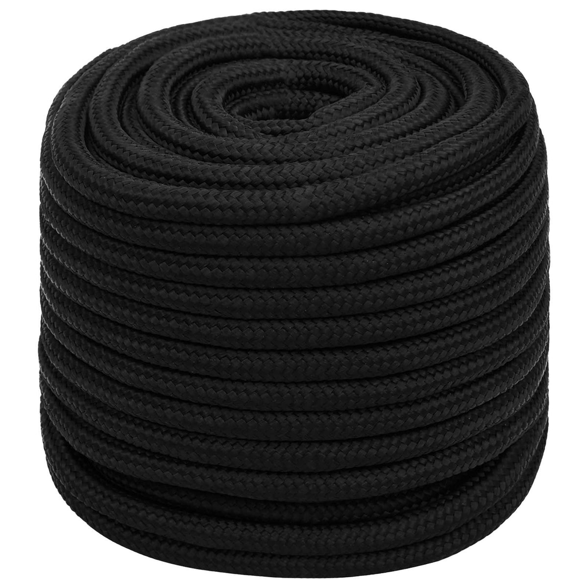 vidaXL Wielofunkcyjna lina gospodarcza 18 mm 100 m Czarny Poliester