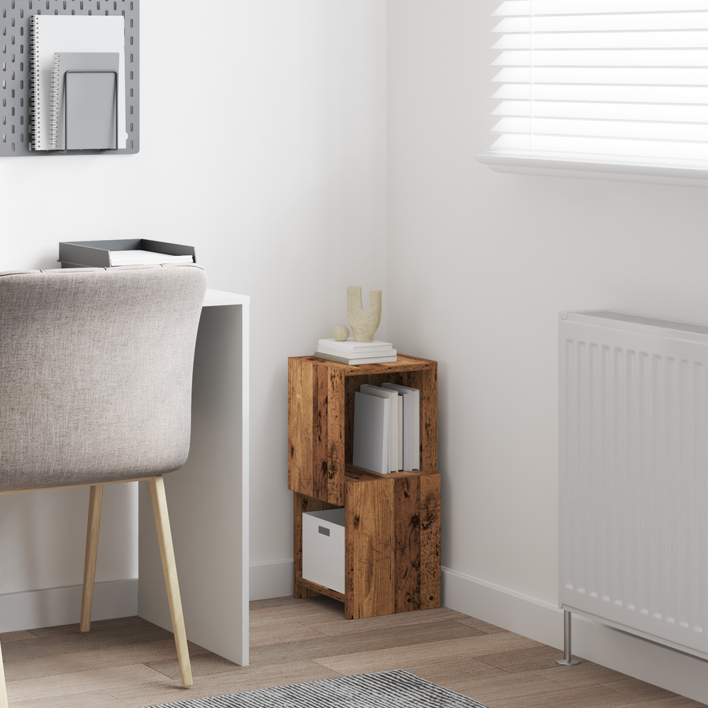 vidaXL Szafka narożna 25,5x25x55cm Drewno inżynieryjne Stare drewno