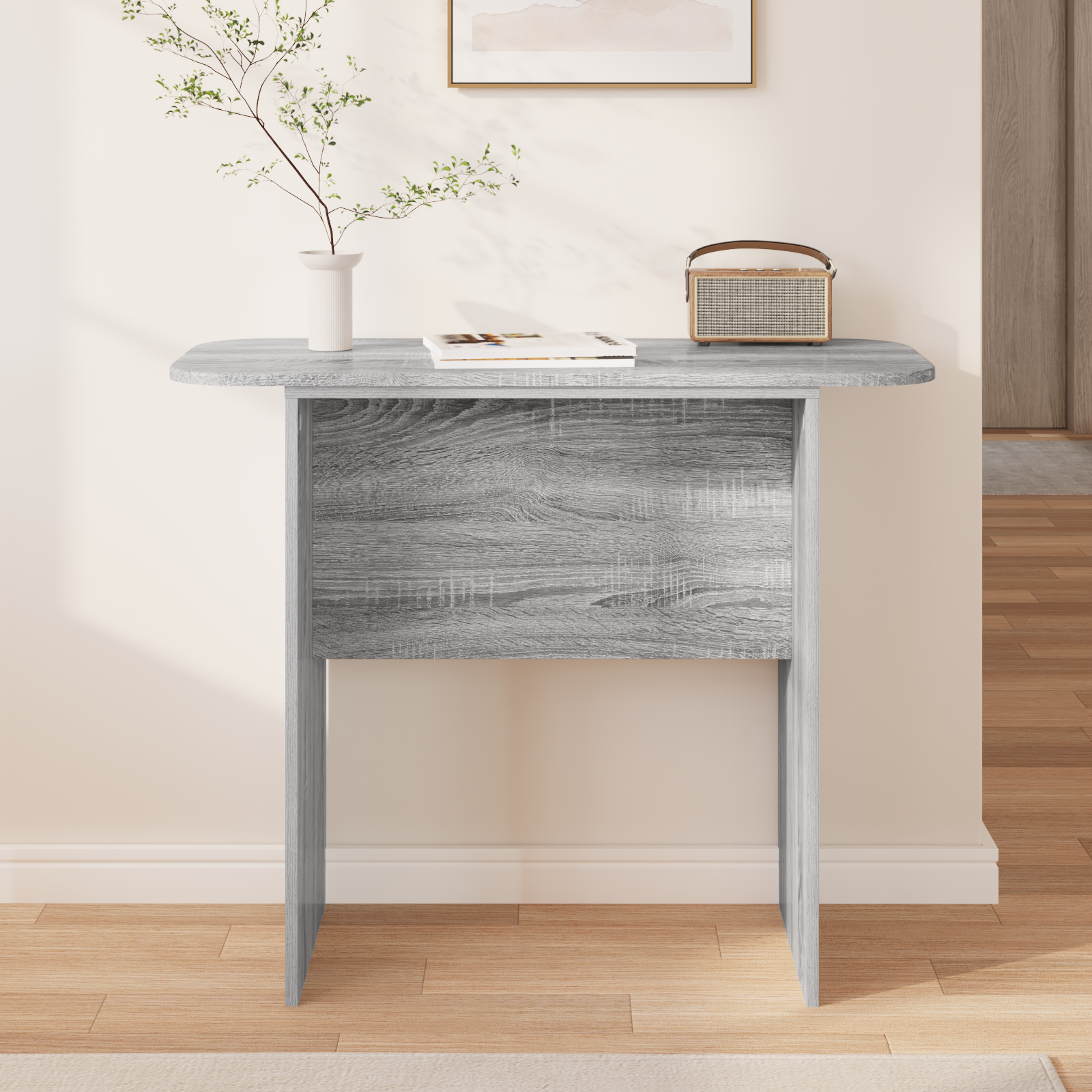 vidaXL Konsola Szary Sonoma 93 x 40 x 75 cm Drewno inżynieryjne
