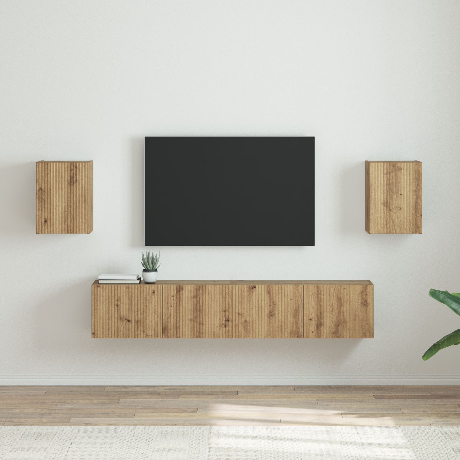 vidaXL Szafka pod telewizor 2 pcs Dąb rzemieślniczy 30 x 31 x 40 cm